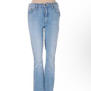 MOTHER Sky Blue Straight Leg Jeans